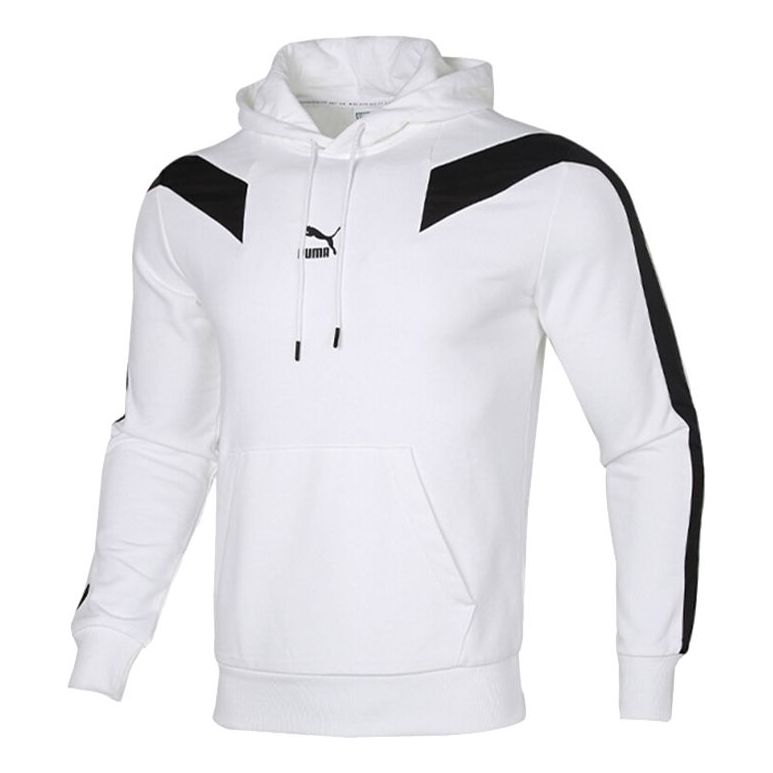 PUMA T7 2020 Sport Hoodie 'White Black' 599216-02
