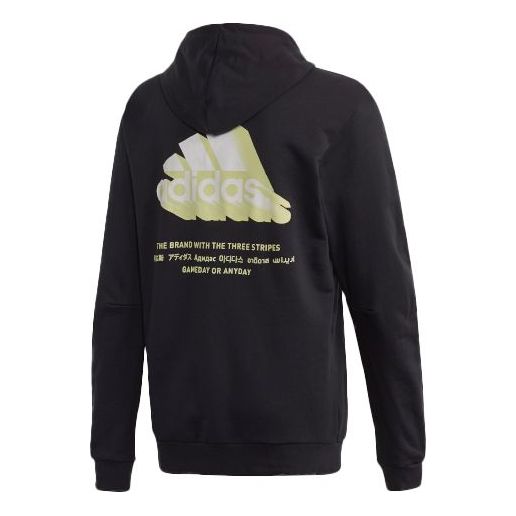adidas Must Haves Graphic logo Printing Cozy Sports Black FL4026