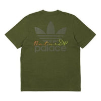 adidas originals x PALACE Crossover SS22 SS22 Back Logo Printing Short Sleeve Green T-Shirt HM9197