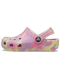 (GS) Crocs Classic Marbled Clogs 'Pink Yellow' 207002-6SO