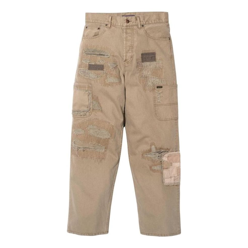 Supreme x Blackmeans Mended Loose Fit Jeans 'Tan' SUP-FW23-241