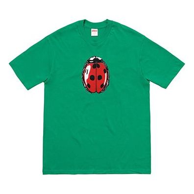 Supreme SS18 Ladybug Tee Green Printing Short Sleeve Unisex Green SUP-SS18-0131
