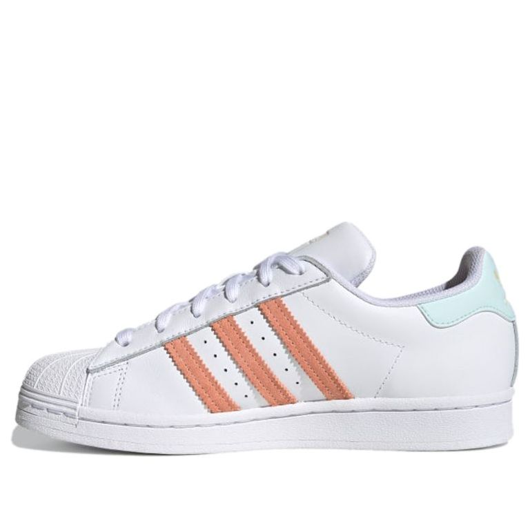 (WMNS) adidas Originals Superstar 'White Pink Blue' H03907