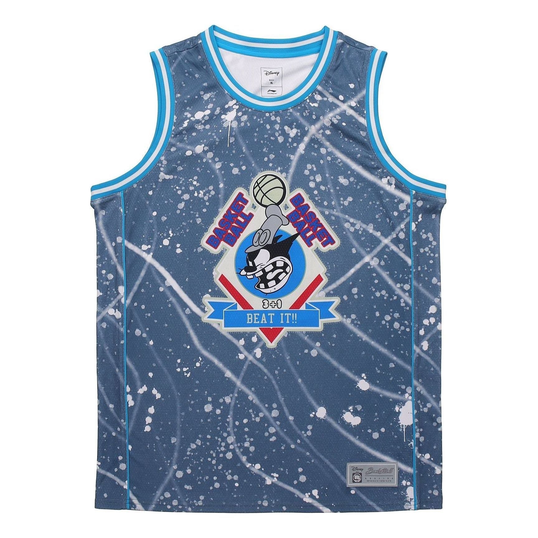 Li-Ning x Disney BadFive Basketball Jersey 'Blue' AAYQ105-1