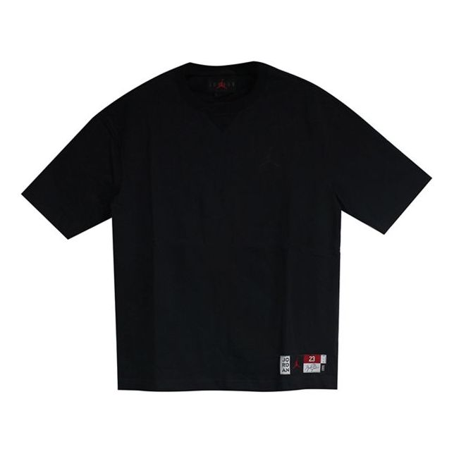 Air Jordan 23Logo Basketball Sports Short Sleeve Black AT8879-010