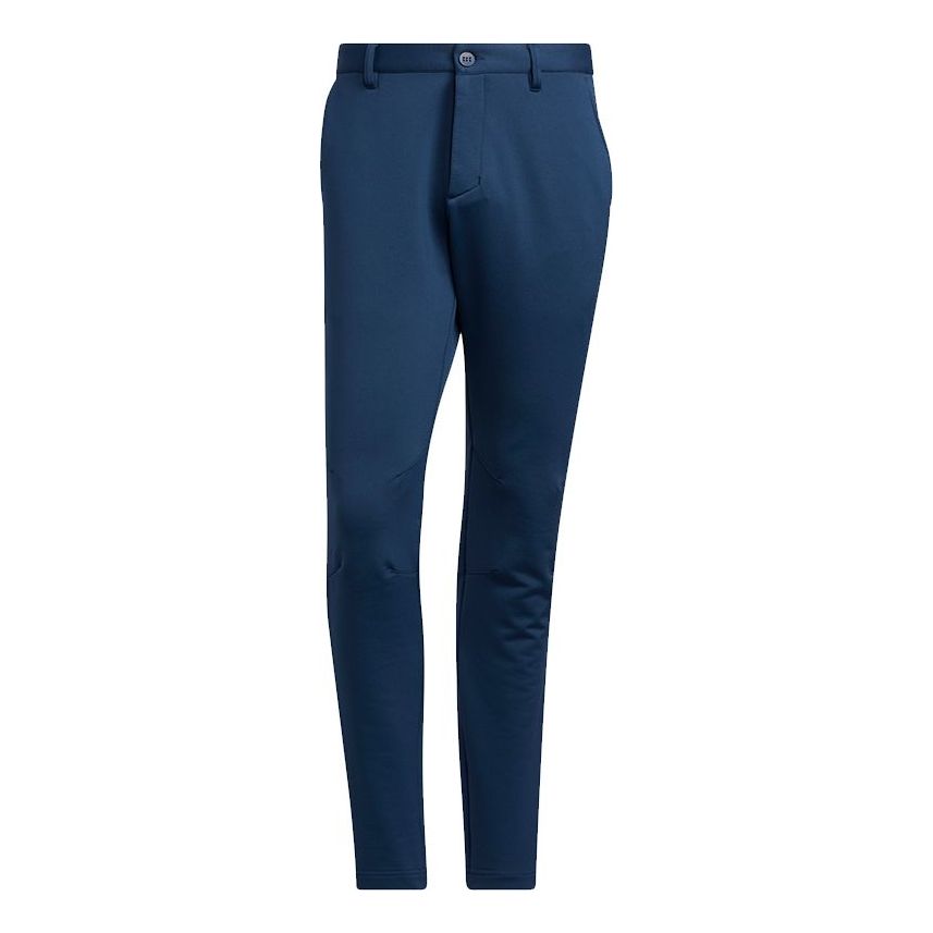 adidas Pblue Pant Solid Color Golf Fleece Lined Stay Warm Sports Long Pants Navy Blue HB1748
