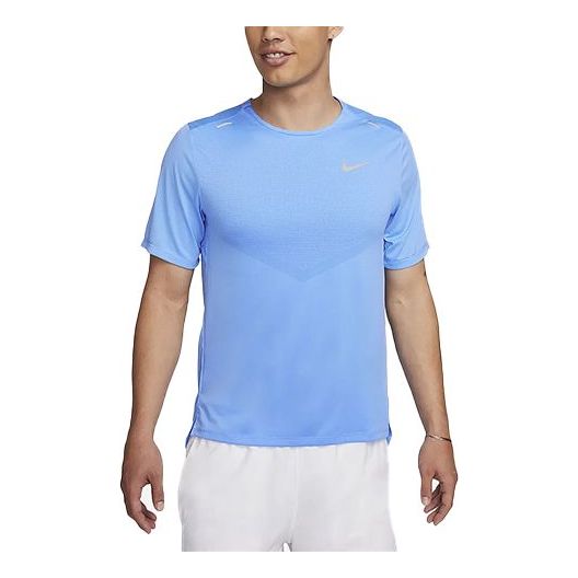 Nike Dri-FIT Rise 365 Short-Sleeve Running Top 'Blue' CZ9185-412