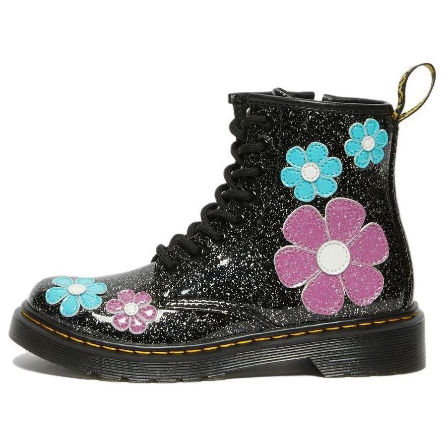 (GS) Dr.Martens 1460 AirWair Cosmic Glitter Flower Boots 'Black Pink Blue' 27229001