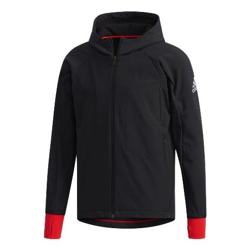 adidas Wk Shell Jk Casual Sports Woven Hooded Jacket Black CZ2173