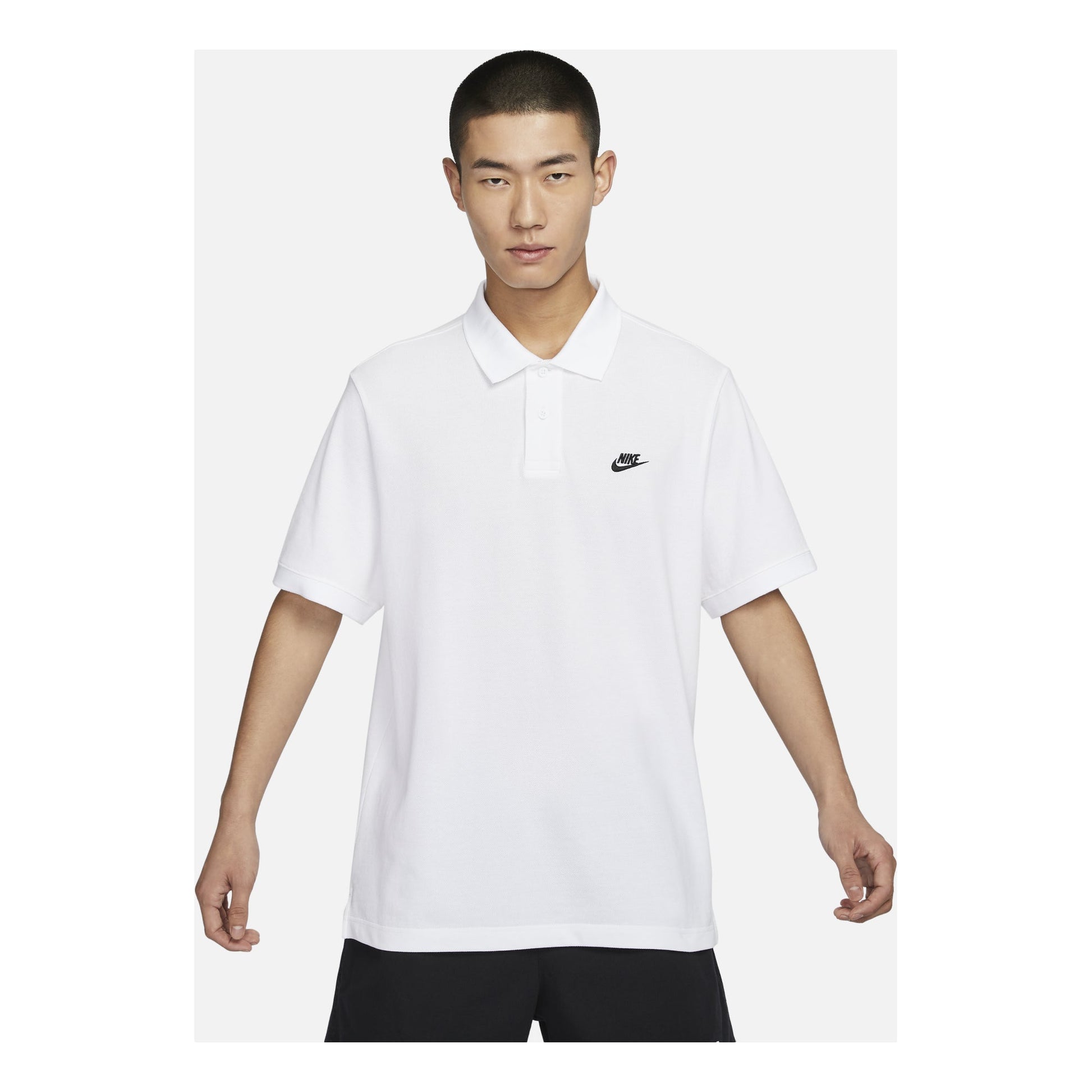 Nike Club Polo Shirt Asia Sizing 'White' FN3895-100