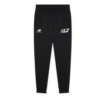 New Balance Essentials Stacked Logo Sweatpants Asia Sizing 'Black White' MP13580-BK
