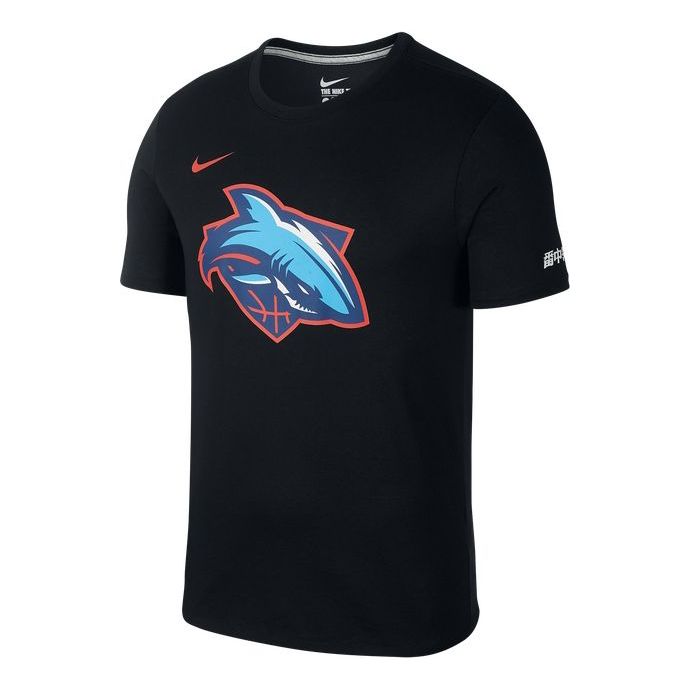 Nike Printing Sports Basketball Short Sleeve Black CT3831-010