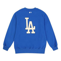 MLB Los Angeles Dodgers Loose Athleisure Casual Sports Round Neck Long Sleeves Unisex Blue 31MT03011-07U