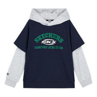 (GS) Skechers SKX Graphic Hoodie 'Black Grey' P123B017