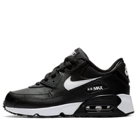 (PS) Nike Air Max 90 LTR Leather Low-Top Black/White 833414-025