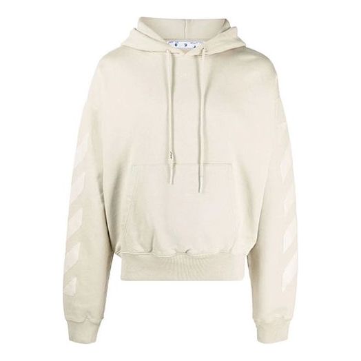 Men's Off-White FW21 Arrow Loose Fit Beige OMBB037F21FLE0071717