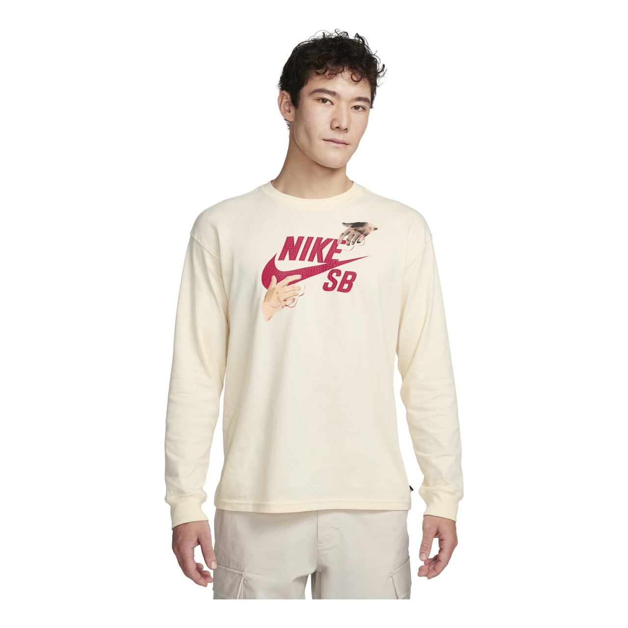 Nike Sb City Of Love L/S T-Shirt 'Beige' FQ7682-113