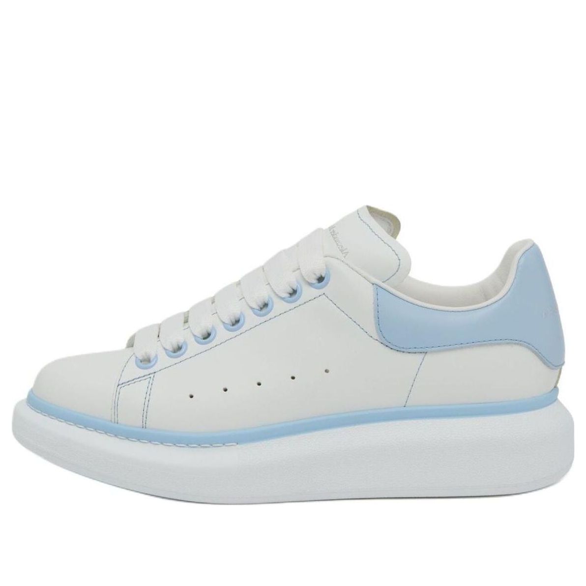(WMNS) Alexander McQueen Oversized Sneakers 'Baby Blue White' 718139WIEEP9412