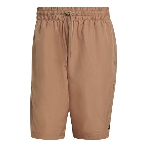 adidas Short O-shape M Logo Sports Loose Shorts Yellow H54032