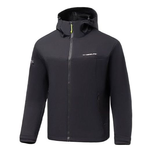 Li-Ning Gym Series Loose Sports Hooded Jacket Black AFDR757-1