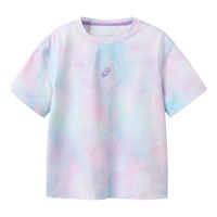 (GS) ASICS Short Sleeved Tie-Dye T-shirt 'Blue Purple' 332241174014