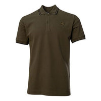 Men's McQ Alexander McQueen SS21 Embroidered Polo Shirt Coffee 277624-RMT72-3049