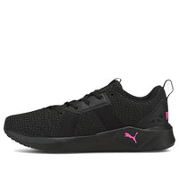 (WMNS) PUMA Chroma Knit Black/Pink Low sneakers 193776-01