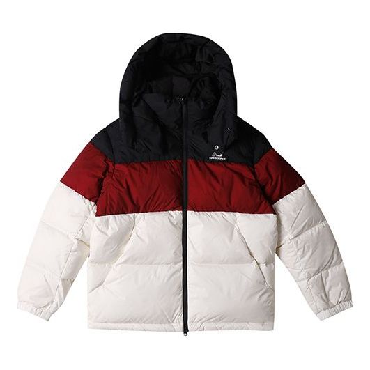 New Balance Winter Warm Puffer Jacket Asia Sizing 'White Black Red' NPA43013-BUR