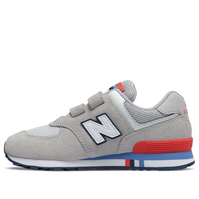 (GS) New Balance 574 Grey/Red/Blue YV574NCR