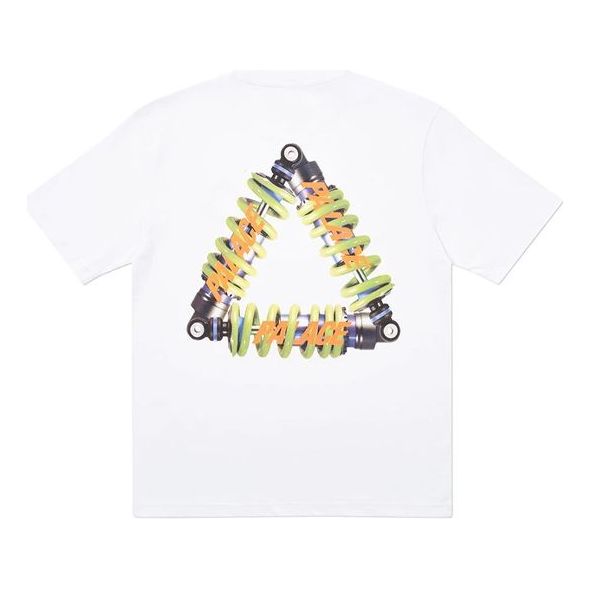 PALACE Tri-Pumping Pattern Printing Short Sleeve Unisex White PAL-SS20-95