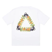 PALACE Tri-Pumping Pattern Printing Short Sleeve Unisex White PAL-SS20-95