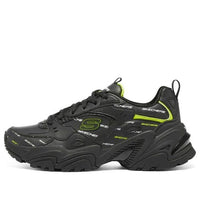 (WMNS) Skechers Stamina V2 'Black White Green' 149629-BKWL