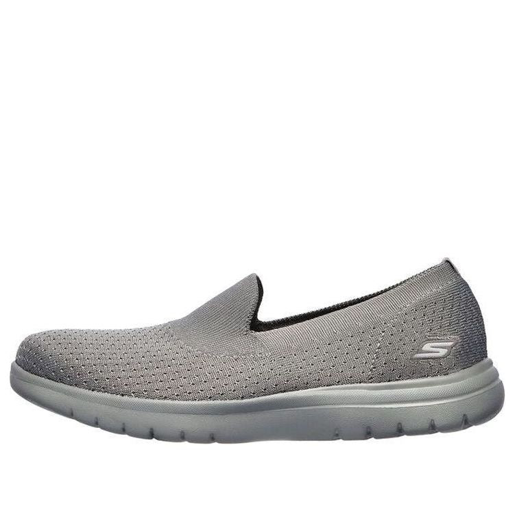 (WMNS) Skechers On-The-Go Flex Slip-on Shoes Grey 136401-GRY
