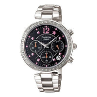 CASIO SHEEN Waterproof Stainless Steel Strap Black Analog SHN-5014D-1ADR