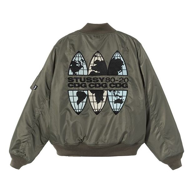 Stussy x COMME des GARCONS CDG Crossover MA1 Jacket 'Green' 315271