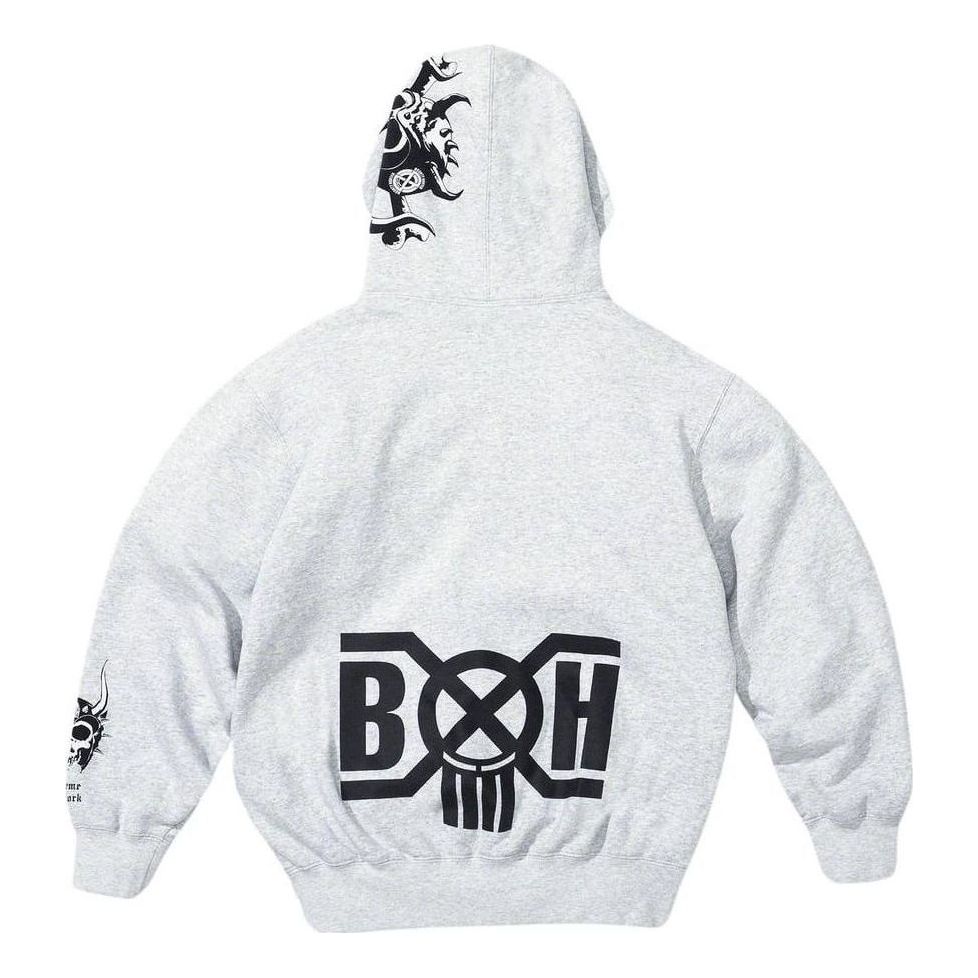 Supreme x Bounty Hunter Hooded Sweatshirt 'White Black' SUP-FW23-114