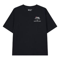 (WMNS) FILA Loose Round Neck Casual Sports Short Sleeve Blue F11W128118F-NV