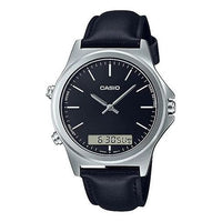 Men's CASIO Dress Series Waterproof Quartz Stainless Steel Case 41.6mm Strap Watch Mens Black Analog MTP-VC01L-1E