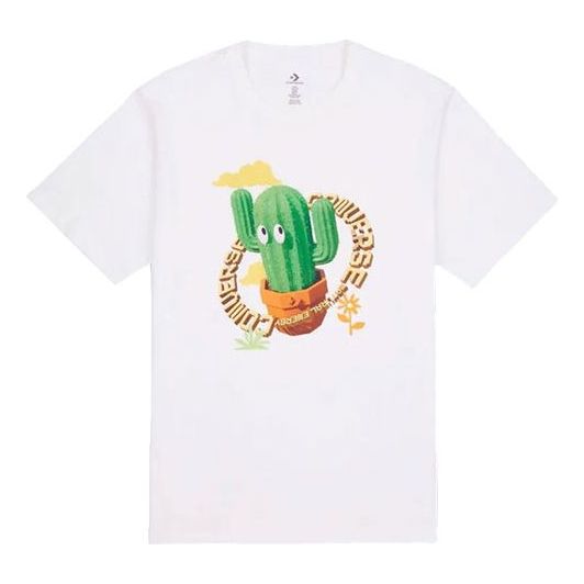 Converse Animated Cactus Graphic Tee Asia Sizing 'White' 10023995-A01