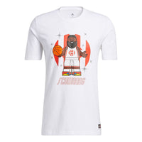 adidas x LEGO Harden Tee 'White Orange'  HA7058