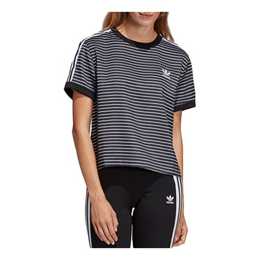 (WMNS) adidas originals 3 Stripes Printing Black DU9869