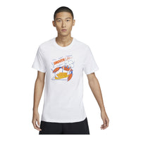 Nike Sportswear T-shirt 'White Orange' FV3748-100