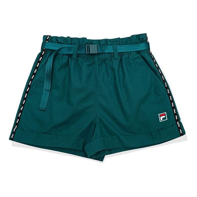 (WMNS) FILA Fusion Alphabet Belt Green Shorts T11W032801F-DG