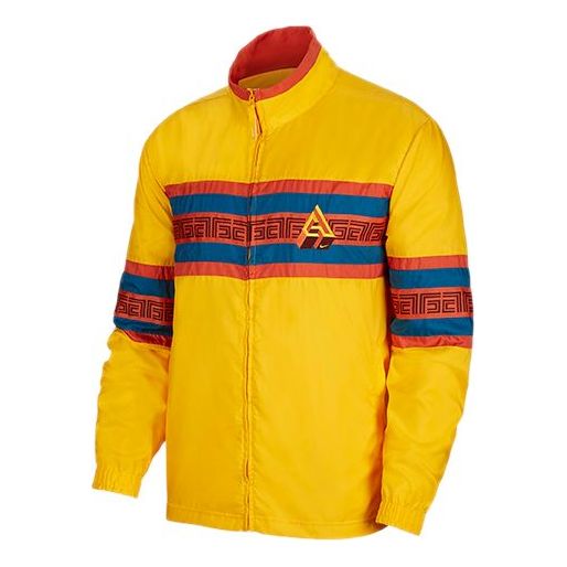 Nike Alphabet Casual Sports Jacket Gold Color CK6246-073