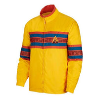 Nike Alphabet Casual Sports Jacket Gold Color CK6246-073