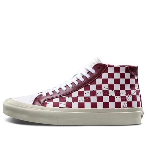 Vans Court Mid 'Checker - White Cabernet' VN0A34A6QFE