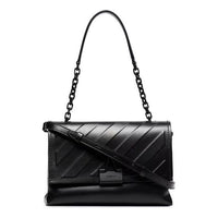 (WMNS) Off-White Diag Binder Clip shoulder bag Black OWNA120E20LEA0091000