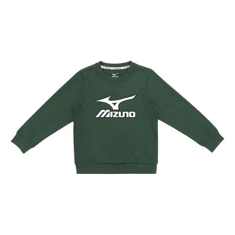 (GS) Mizuno Logo Casual Sweater 'Green' 32CA3901