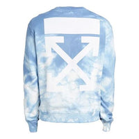 Off-White x END.CHEMICAL WASH Slim Back Arrow Tie Dye Round Neck Blue OMBA025G19G590238830