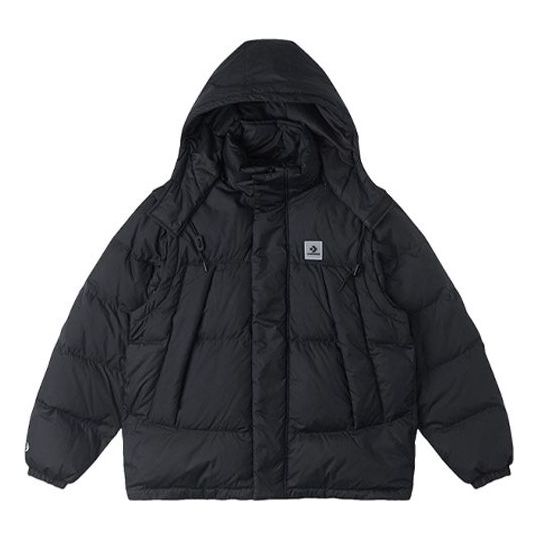 Converse Premium Short Down Detachable Jacket Asia Sizing 'Black' 10025253-A03